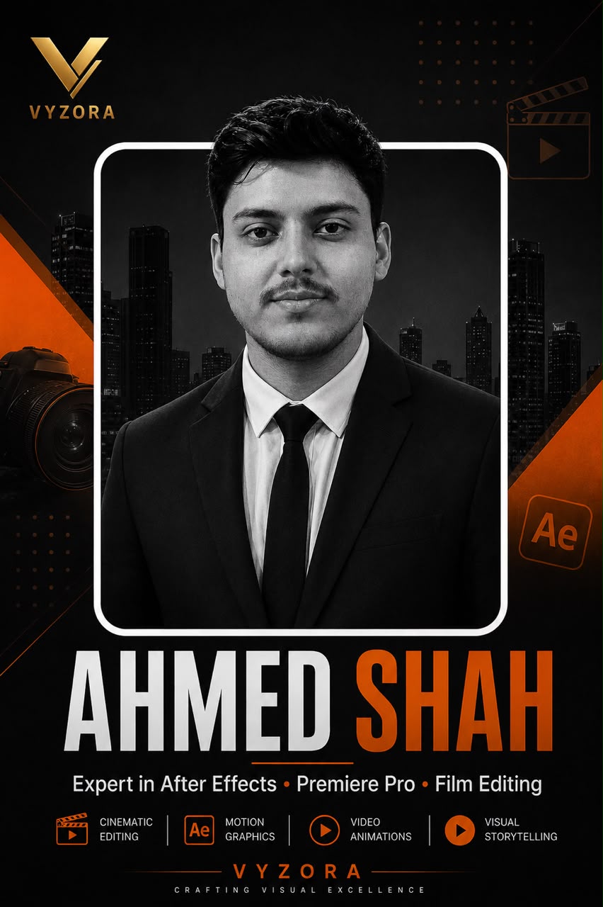Ahmed Shah, Video Editor