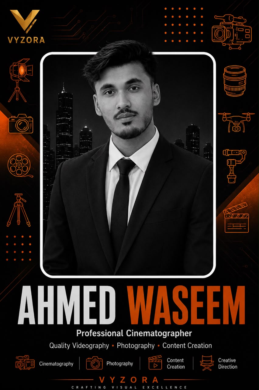 Ahmed Waseem, Professional Cinematographer