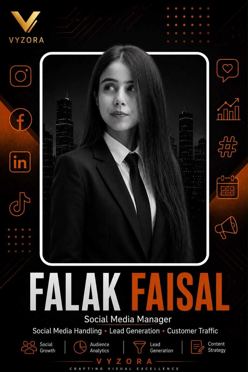 Falak Faisal, Social Media Manager